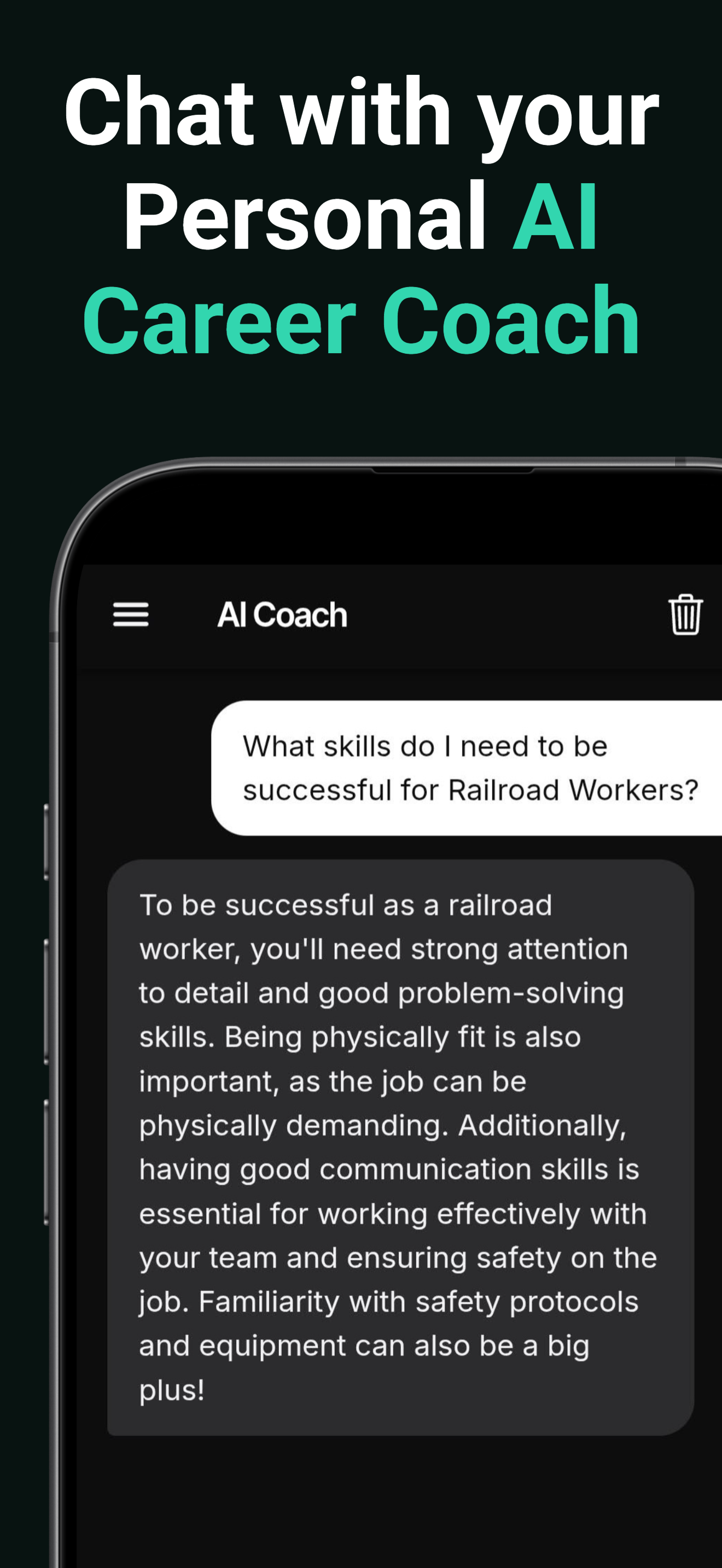Chat with your personal AI Coach